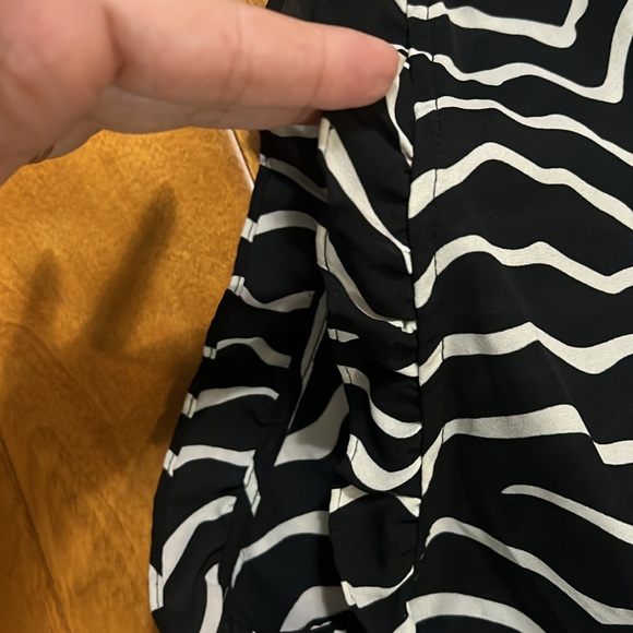 Who What Wear Black & White Halter Midi Dress Size S Whimsigoth Grunge 90’s - Picture 10 of 14